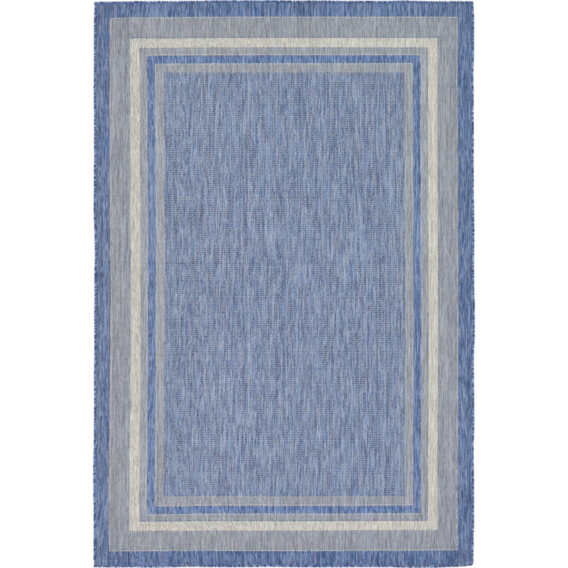 Sol 72 Outdoor Delmont Blue Indoor / Outdoor Area Rug & Reviews Wayfair